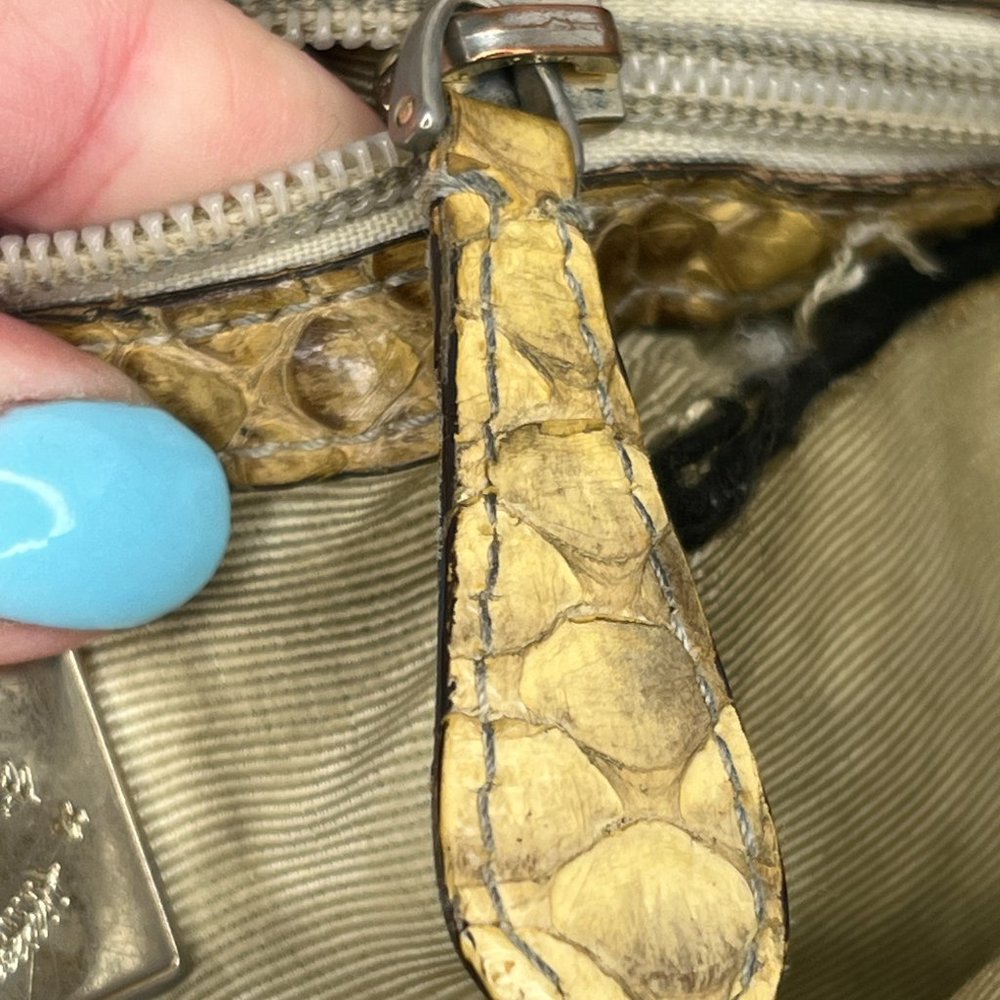 Python Bally Handbag Tote - Picture 10 of 16